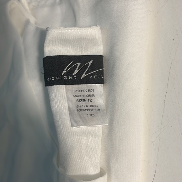 Midnight Velvet Brand Womens plus 3pc pant suit set Sz 1X - Picture 5 of 5